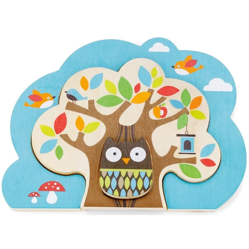Skip Hop Puzzle Kamarádi ze stromu - dřevo