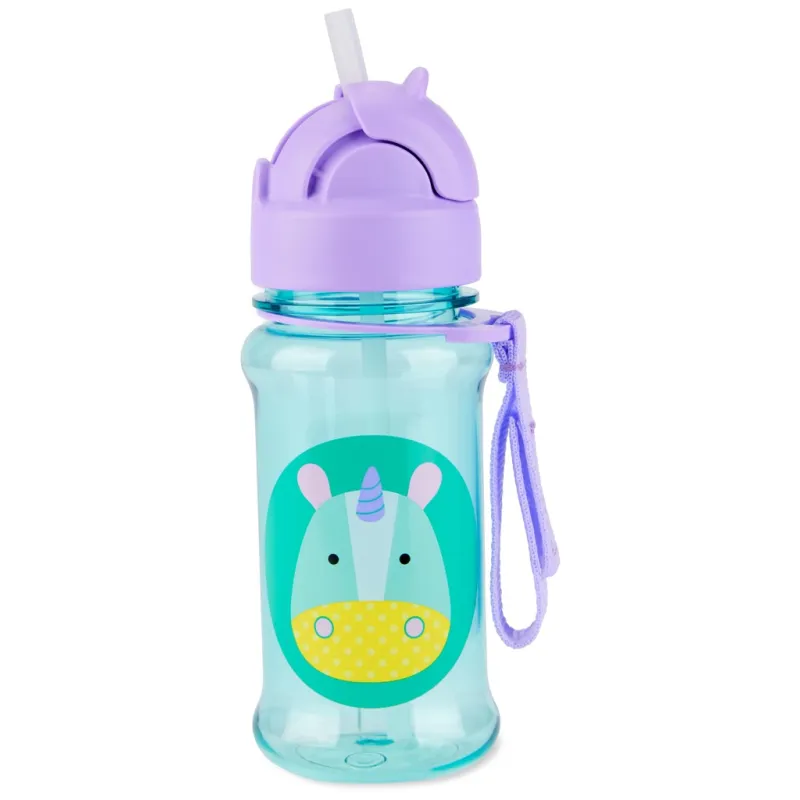 SKIP HOP Zoo tritan Láhev s brčkem 355ml 12m+