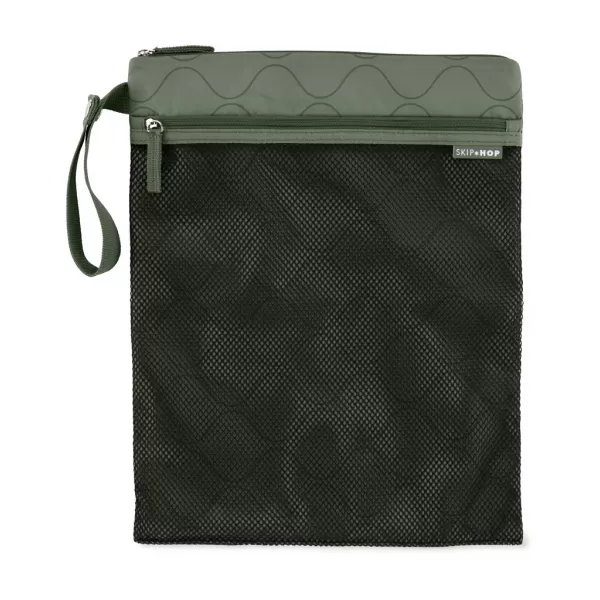 SKIP HOP Sáček nepremokavý Grab & go Dark sage 30 x 38 cm