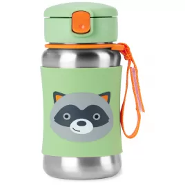 SKIP HOP Spark Style Láhev s brčkem na vodu nerez 12m+