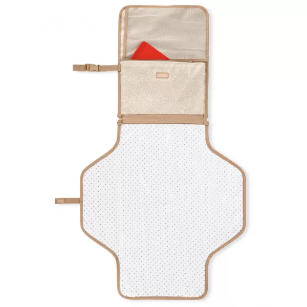 SKIP HOP Podložka přebalovací cestovní 2v1 Pronto Beige swirl dot