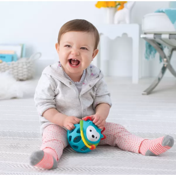 SKIP HOP Chrastítko na rozvoj motoriky kulatá do ruky 3m+