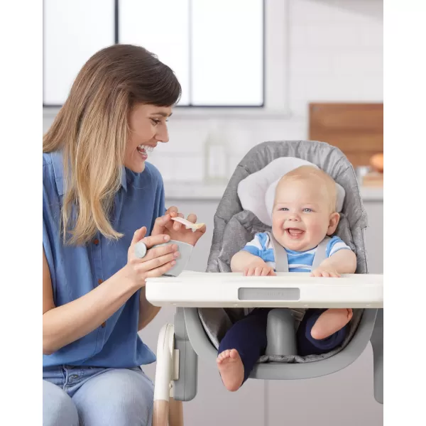 Skip Hop Misky s víkem a držákem Easy Grab Grey, 2 x 240ml, 3m+