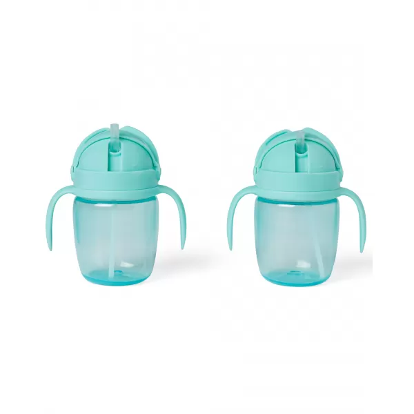 Skip Hop Hrnek rostoucí Sip-to-Straw Teal 6 m+